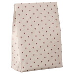 Ib Laursen Papírový sáček Red Hearts 28,5 cm – set 5 ks, červená barva, papír