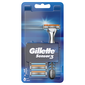 Gillette Sensor3 Holicí Strojek – 6 Holicích Hlavic
