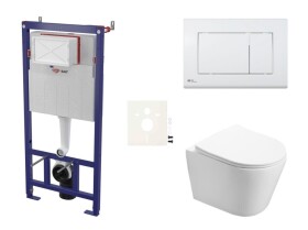 Závěsný WC set do lehkých stěn / předstěnová SAT Infinitio SIKOSSIN20K SIKOSSIN20K