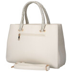 Trendy dámská koženková kabelka do ruky Sonia, béžová