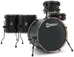 Premier Artist 22" 5pc Heavy Rock Shell Pack Matte Black