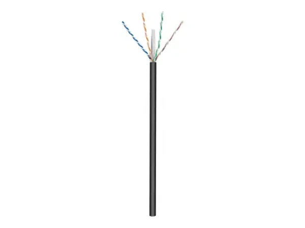 Goobay síťový kabel CAT6 venkovní černý / Síťový kabel / U/UTP / 100 m (77625)