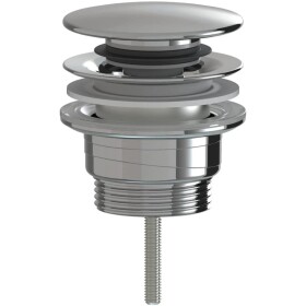 CERANO Umyvadlová výpusť - 5/4“ click-clack - univerzální - plast - chrom