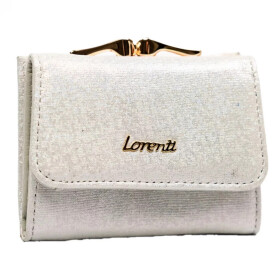 Luxusní dámská kožená peněženka Lorenti Dystas, stříbrná