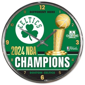 Hodiny Boston Celtics NBA 2024 Champions WinCraft Chrome
