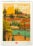 Nástěnný kalendář 2026 NOTIQUE - Vintage plakáty – světová města, 33 x 46 cm