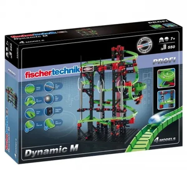 Fischer technik 533872 Profi Dynamic M Kuličková dráha 550 ks