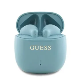 Guess Printed Classic Logo TWS Bezdrátová Sluchátka Turquoise (57983122045)