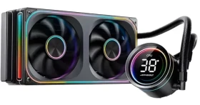 Jonsbo TH-240 černá / AIO vodní chladič CPU / 240mm radiátor / ARGB / segmentový displej (TH-240B)