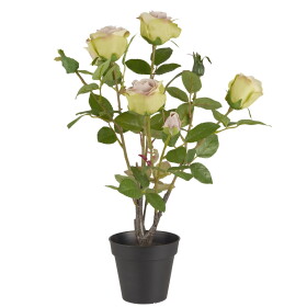 Ib Laursen Umělá květina v květináči Rose, multi barva, plast
