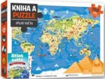 Kniha a puzzle Atlas světa