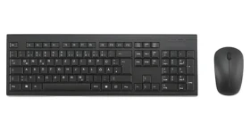 Kensington KM150 EQ černá / Bezdrátový set klávesnice a myši / DE layout / 2.4 GHz / membrána / AES 128-bit (K75562DE)