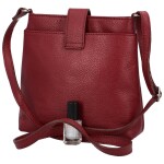 Dámská kožená malá crossbody Azura, vínová