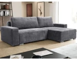 Rohová sedací souprava Anafi, tmavě šedá látka