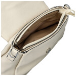 Stylová dámská koženková crossbody kabelka Kornelia, krémová