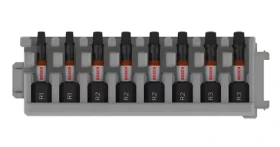 BOSCH 8dílná sada prodloužených bitů PRO Impact SQ / R1×2, R2×4, R3×2 / délka 55 mm / šestihran 1/4" (2608521U58)