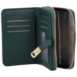 Stylová dámská koženková peněženka Coveri Anya, tmavě zelená