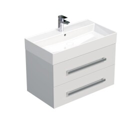 Koupelnová skříňka s umyvadlem SAT Cube Way 80x53x46 cm bílá lesk CUBE46802BISAT CUBE46802BISAT