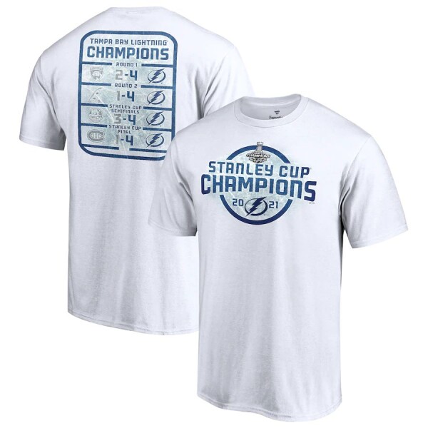 Fanatics Pánské tričko Tampa Bay Lightning 2021 Stanley Cup Champions Schedule Velikost: