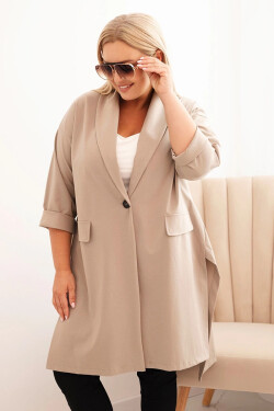 Dámská plus size narzutka Punto z bavlnou zapínaná na knoflík fango UNI