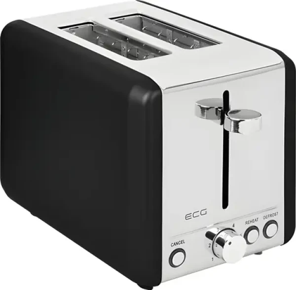 ECG ST 2708 Tradizione Nero černá / Topinkovač / dvouštěrbinový / 6 stupňů / rozmrazování / 780-925 W (100002073328)