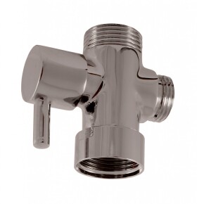 RAV Slezák - Keramický přepínač ke sprchovým tyčím , Metal Grey - lesklá MD0629MGL MD0629MGL