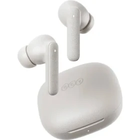 QCY Buds T43 bílá / Bezdrátová sluchátka / TWS / ANC / mikrofon / Bluetooth 5.3 / IPX4 / s dobíjecím boxem (T43 white)