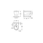 GROHE - Euro Ceramic Závěsný bidet, otvor pro baterii, alpská bílá 102487SH00