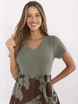 Šaty DHJ SK 253701.80 khaki jedna velikost