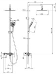 DEANTE - Agawa chrom - Sprchový sloup, se sprchovou baterií NAC_01QG