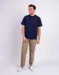 Tričko ONE OF XX Midnight Purple Embroidered Loose Fit T-shirt Midnight Purple