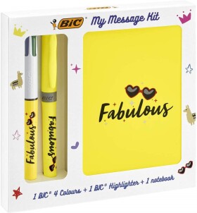 Bic Bic, 972090, My message kit, sada zápisníku a psacích potřeb, Fabulous