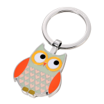 Troika klíčenka - sova (kovová, mix barev)