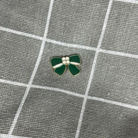 Pinarna.cz Zeleno-bílá mašle