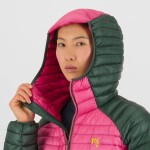 KARPOS W Alagna Down W Jacket, Fandango Pink/Jungle Green velikost: L