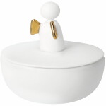 Räder Porcelánová úložná dózička Angel, bílá barva, porcelán