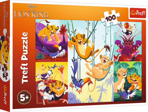 Puzzle Odvážný Lví král/100 dílků