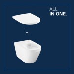 GROHE - Euro Ceramic Závěsné WC se sedátkem Softclose, Rimless, Triple Vortex, alpská bílá 102510SH00