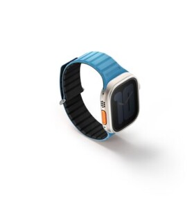 UNIQ Revix Evo Reversible Magnetic řemínek pro Apple Watch 49 45 44 42 mm - PACIFIC (modrá černá) (8886463688236)