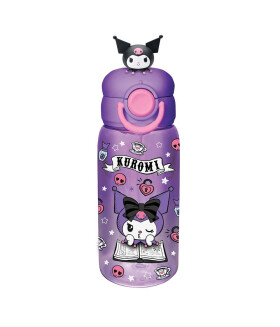 Kuromi láhev 600ml - růžová