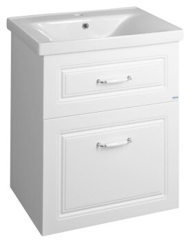 AQUALINE - FAVOLO umyvadlová skříňka 57x72,5x44,6cm, bílá mat FV260
