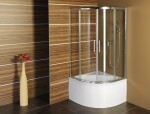 POLYSAN - SELMA hluboká sprchová vanička, čtvrtkruh s konstrukcí 90x90x30cm, R550, bílá 28711