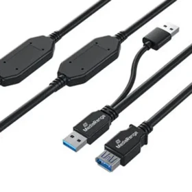 MediaRange MRCS244 černá / Aktivní prodlužovací kabel USB 3.0 / 15 m / 5 Gbit/s (MRCS244)