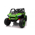 Mamido Elektrické autíčko Buggy UTV KCK 4x4 zelené 24V | 800W | 50 kg | EVA | LED | 2,4Ghz | ECO kůže