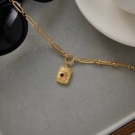 ELENYS Relic Chain – pozlacený náhrdelník 18K žluté zlato Délka: 40+5 cm / max. 45 cm