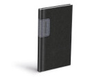 Diář 2026 T806 PU s gumkou gray/dark gray 90x170mm