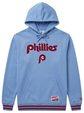 New Era Pánská mikina Philadelphia Phillies MLB Felt Logo Throwback Hoodie Velikost: S