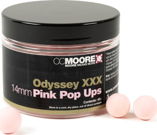 CC Moore Plovoucí boilie Odyssey XXX Pop Ups Pink - 14mm 45ks,CC Moore Plovoucí boilie Odyssey XXX Pop Ups Pink - 14mm 45ks
