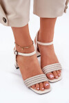 Sandály na podpatku model 213018 Step in style 39