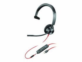 Poly Blackwire 3315 černá / Náhlavní souprava / mikrofon / jedno sluchátko / 3.5mm jack / USB-C/A (8X218AA)